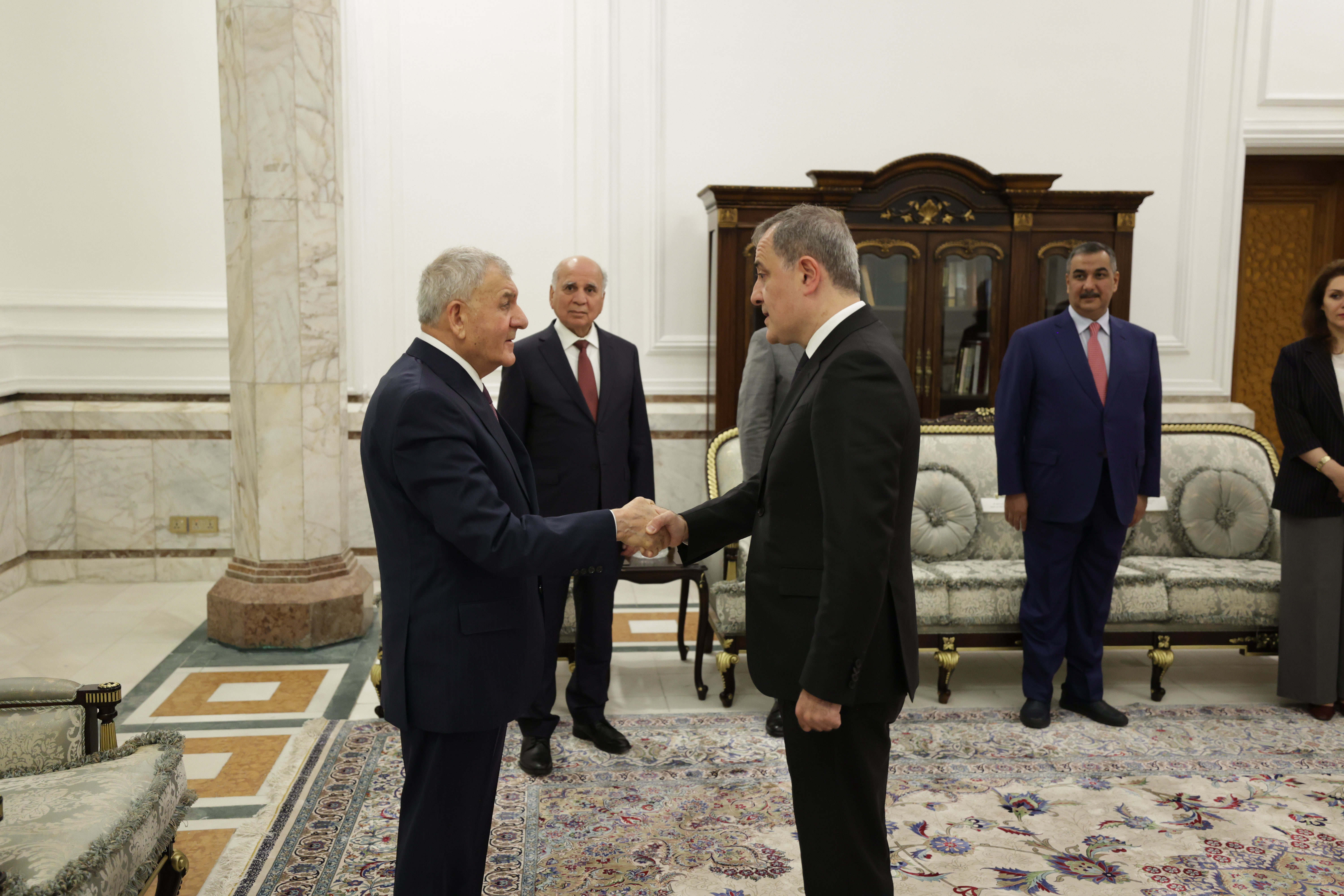 Minister of Foreign Affairs of the Republic of Azerbaijan Jeyhun Bayramov was received by President of the Republic of Iraq Abdullatif Jamal Rashid Xeber basligi