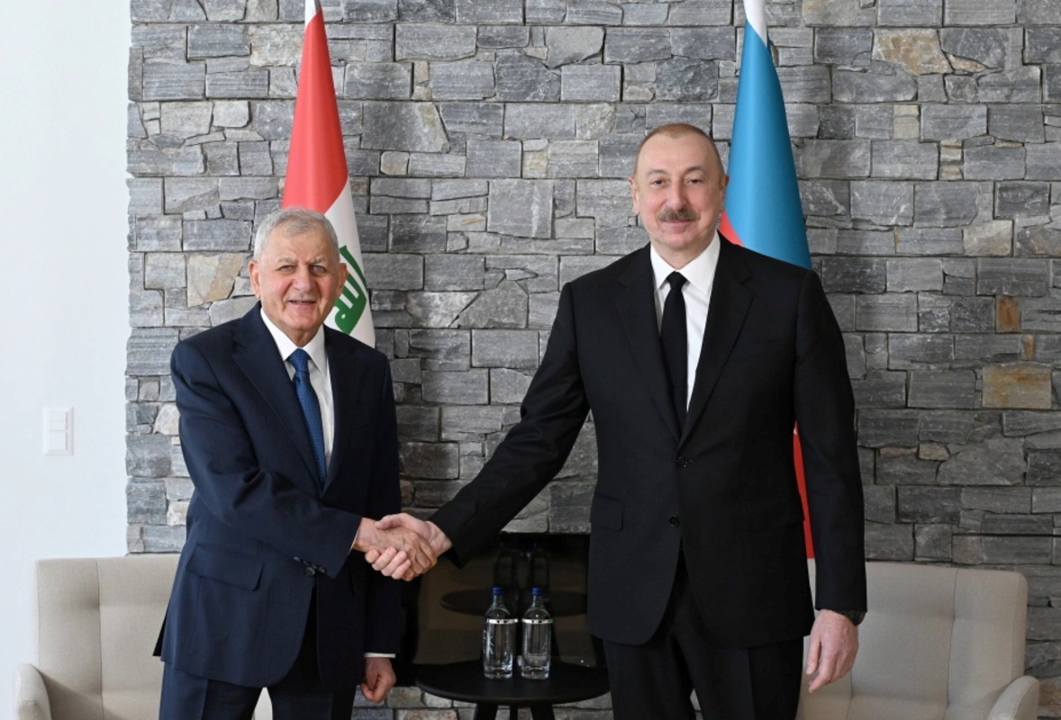 President of the Republic of Azerbaijan Ilham Aliyev met with President of the Republic of Iraq Abdul Latif Jamal Rashid Xeber basligi